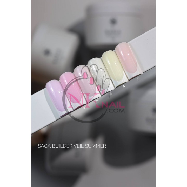 Гель Saga Builder Gel Veil Summer №005, 15 мл